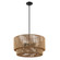 Milos 24'' 6-Light Natural Rope Tier Drum Pendant (254|ECO-8308-MBLK)