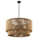 Milos 36'' 8-Light Natural Rope Tier Drum Pendant (254|ECO-8304-MBLK)