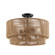 Milos 18'' 4-Light Natural Rope Tier Semi-Flush (254|ECO-8301-MBLK)