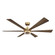 Brenix 60'' 5CCT LED Smart Ceiling Fan (39|F773L-HBR/DO)