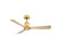 Kute 44 inch Indoor/Outdoor Smart Ceiling Fan - Brushed Satin Brass with Natural Blades (90|FPD8547BSN)