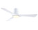 Corke 52 inch Indoor/Outdoor Smart Ceiling Fan with LED CCT Select Light Kit (90|FPD6652MW)