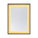 Corvalis LED Rectangle Frontlit Mirror with Sand Black and Gold Leaf Frame (128|2-1241-24X32)