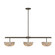 Hubbard 3-Light LED Linear Chandelier in Mediterranean Bronze (128|1-1250-3-15)