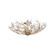 Bridget 21.75'' Soft Gold Semi Flush Mount (205|BGT-330-SG-CL)