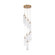 Addis 12'' Integrated LED Multi-Light Aged Brass Pendant (205|ADD-405-AG-CL)