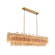 Addis 65'' Aged Brass Linear Chandelier (205|ADD-337-AG-AM)