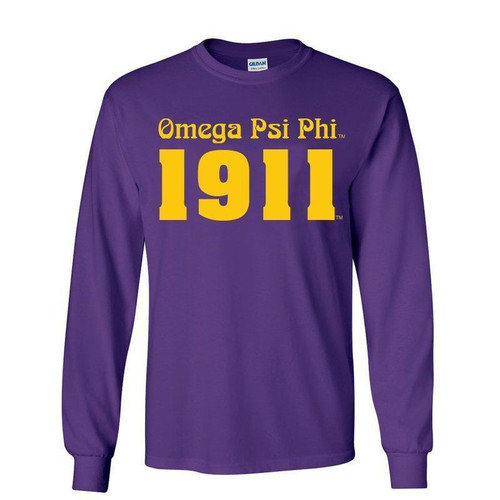 Omega Psi Phi Logo Long Sleeve Tee