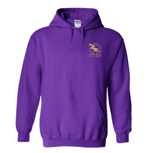 DISCOUNT-Omega Psi Phi Hoody - Omega Phi Psi Bolt