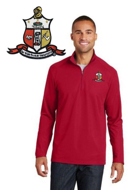 DISCOUNT-Kappa Alpha Psi Emblem 1/4 Zip Pullover