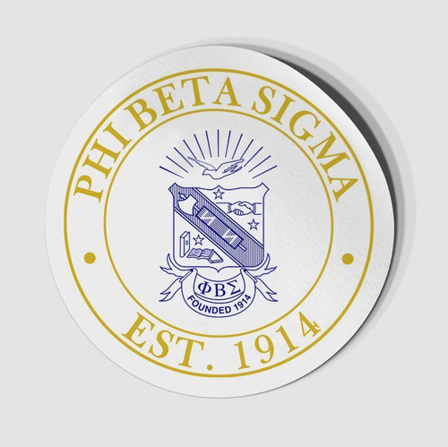 Phi Beta Sigma Circle Crest - Shield Decal