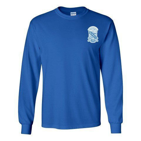 DISCOUNT-Phi Beta Sigma Fraternity Crest - Shield Longsleeve Tee