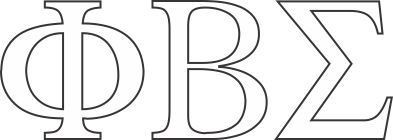 Phi Beta Sigma Stickers - Letters