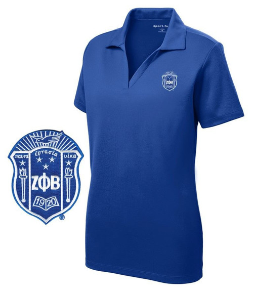 Zeta Phi Beta Crest Polo