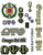 Omega Psi Phi Multi Greek Decal Sticker Sheet