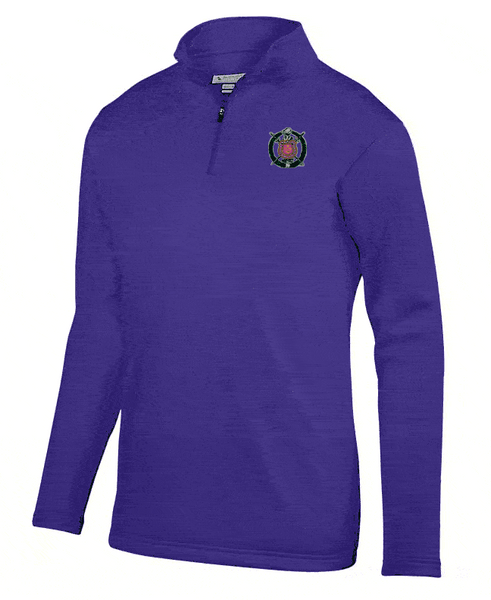 DISCOUNT-Omega Psi Phi-  World famous-Crest - Shield Wicking Fleece Pullover