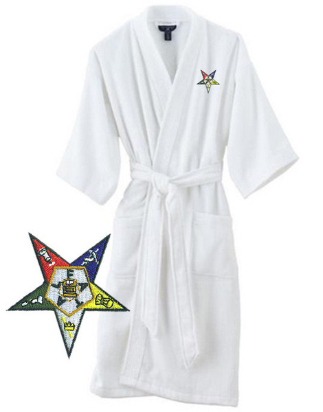 DISCOUNT-Order Of Eastern Star  Patch  Bathrobe