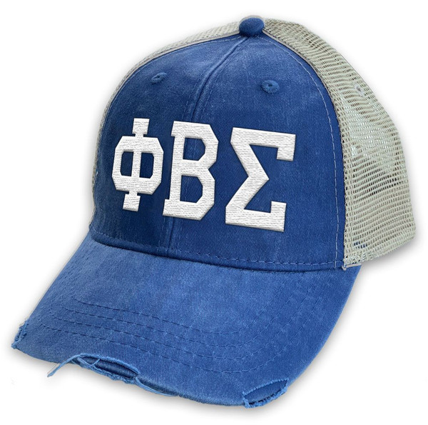 Phi Beta Sigma Distressed Trucker Hat