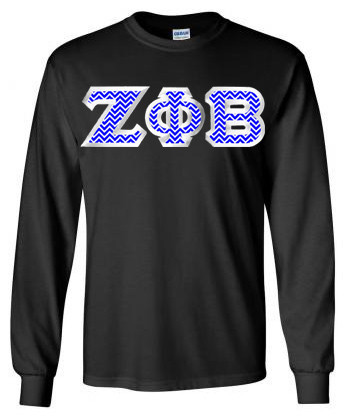 $29.99 Zeta Phi Beta Custom Twill Long Tee