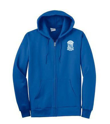 DISCOUNT-Phi Beta Sigma Emblem Full Zippered Hoodie