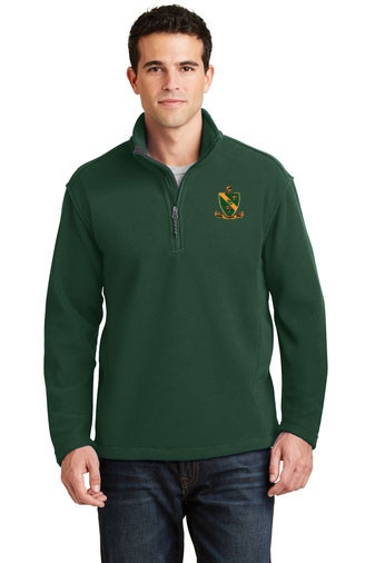 Fraternity & Sorority Crest Quarter Zip Fleece Pullover