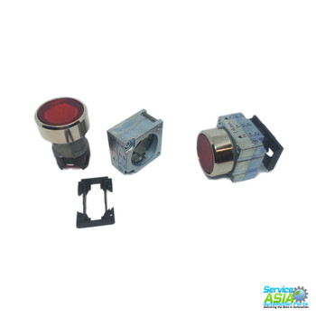 SIEMENS 3SB3501-0AA21 RED, ILLUMINATED PUSHBUTTON OPERATOR