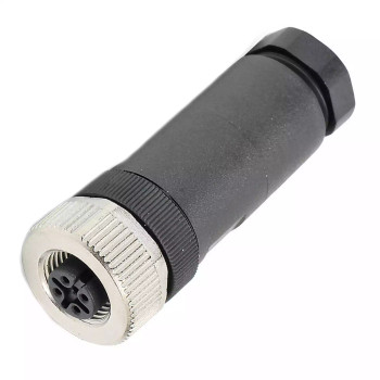 MURR 7000-12941-0000000 M12 FEMALE STRAIGHT FIELD-WIREABLE SCREW TERM. 4-POL. MAX.0 75MM^2 6-8MM