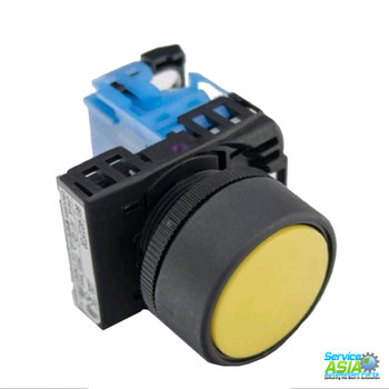 FUJI ELECTRIC AR22F0R-10Y 22MM PUSHBUTTON FLUSH, MOMENTARY