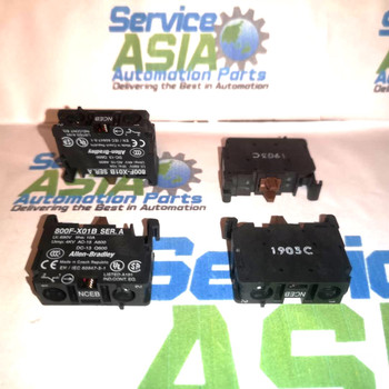 ALLEN-BRADLEY 800F-X01B CONTACT BLOCK 1NC EARLY BREAK LATCH MOUNT 22.5MM