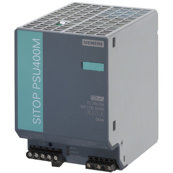 SIEMENS 6EP1536-3AA00 SITOP POWER SUPPLY PSU400M 20 A DC/DC converter input: 600 V DC output: 24 V DC/20 A