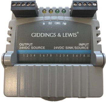 DANAHER MOTION / GIDDINGS & LEWIS M.1300.6042 R! I/O MODULE INPUT 24VDC 8PT OUTPUT 24VDC 8PT