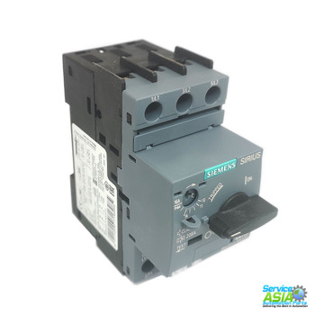 SIEMENS 3RV2011-1AA10 Motor Protection Circuit Breaker, S00, 1.1-1.6A, 690V, Class 10, Screw Terminal. Compact, reliable MPCB for motor protection with thermal and magnetic trip, ideal for industrial applications.

