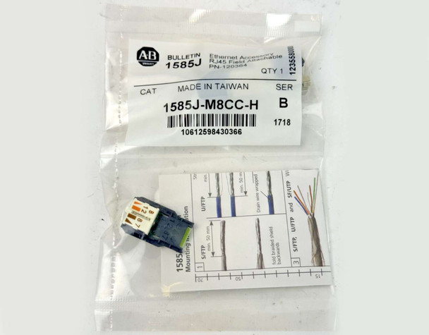 ALLEN-BRADLEY 1585J-M8CC-H RJ45 Field Attachable ethernet accessory (ser B)