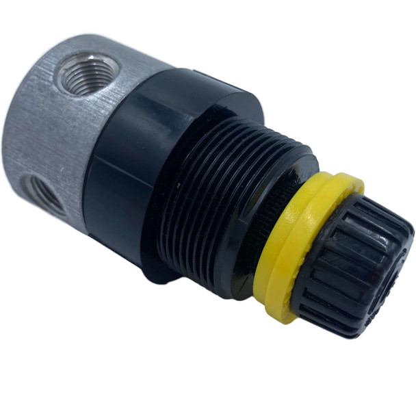 MONNIER 101-3000-1 AIR LINE REGULATOR - MINIATURE SERIES - 1/8 INCH NPT ALUMINIUM HOUSING - 10-130 PSI RELIEVING PRESSURE - MAXIMUM INLET PRESSURE 250 PSI