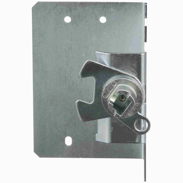 ROTARY OPERATING MECH 600VAC 250 NEMA - Type L rotary operating mechanism manufactured by Square D (Schneider Electric). It is a heavy-duty, all-metal door-mounted device designed for variable depth enclosures, providing reliable operation and trip indication for compatible circuit breakers. It includes a lockout feature for safety when the enclosure door is open or closed, and can be padlocked in the OFF position.