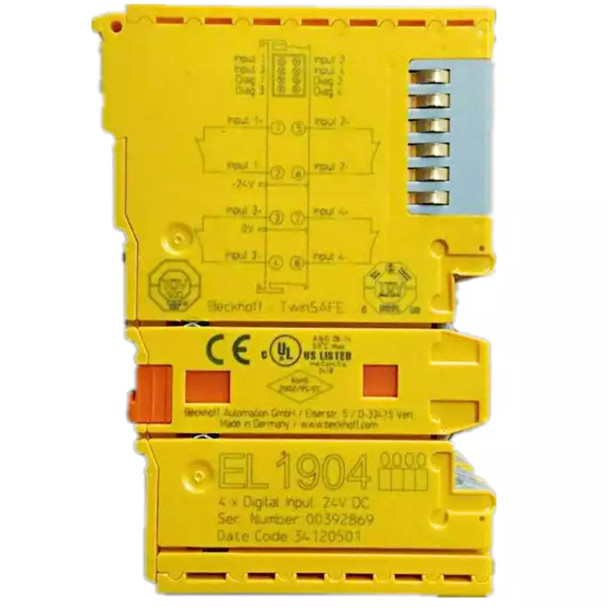 BECKHOFF EL1904 4-CHANNEL DIGITAL INPUT TERMINAL TWINSAFE 24 V DC [ETHERCAT TERMINALS] SIDE VIEW