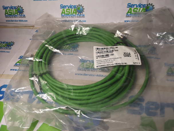 SIEMENS 6FX8002-2DC10-1BA0 SINAMICS DRIVE CLIQUE SIGNAL CABLE, PRE-ASSEMBLED CONNECTOR IP20/IP67 10m 


