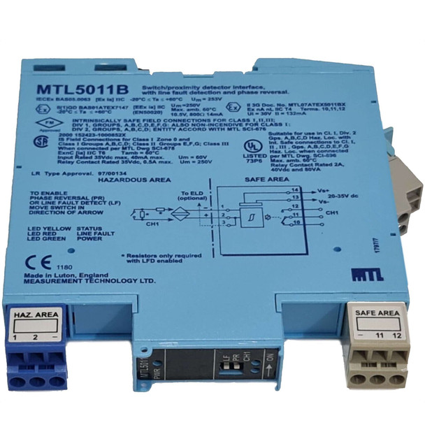 MEASUREMENT TECHNOLOGY LTD MTL-5011B PROXIMITY DETECTOR INTERFACE