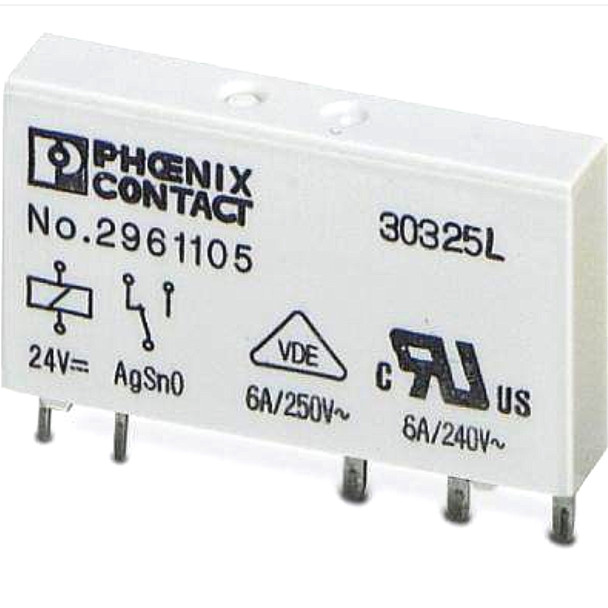 PHOENIX REL-MR-12DC/21 (2961150) RELAY MINIATURE PLUG W/POWER CONTACT 12VDC 1PDT