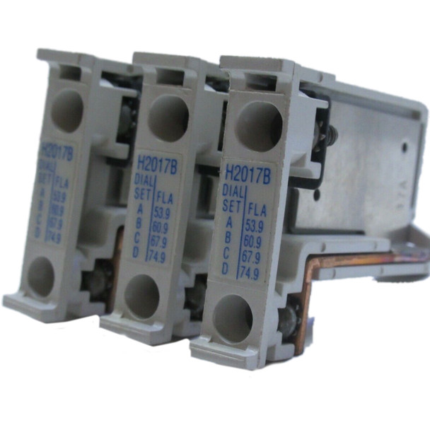 EATON/CUTLER HAMMER H-2017B-3 OVERLOAD HEATER ELEMENT 53.9-74.9AMP 3PACK