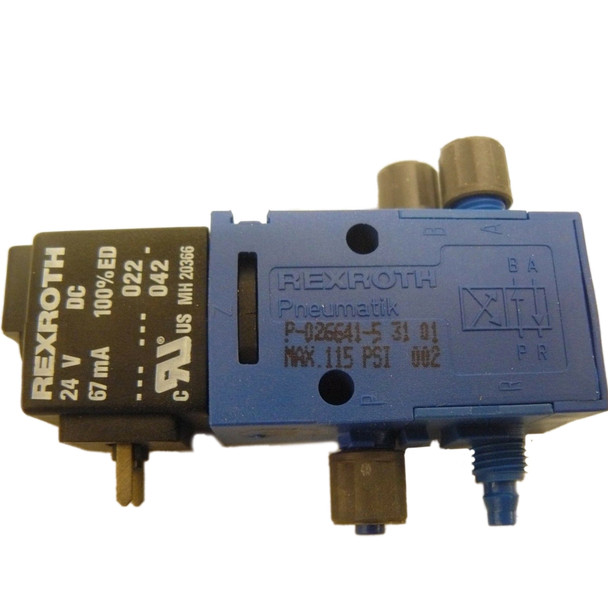 BOSCH REXROTH AVENTICS P-026641-00005 DIRECTIONAL SOLENOID VALVE 24VDC 67MA 115PSI, (5728409980) (P-026641-5)