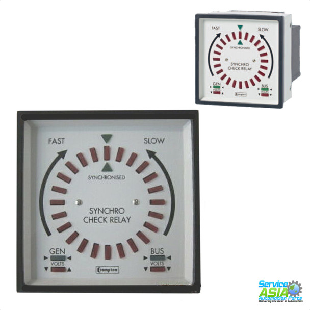 CROMPTON INSTRUMENTS 244-14HG-SZBX-FQ 360 DEGREE LED SYNCHROSCOPE WITH SYNCHRO CHECK RELAY