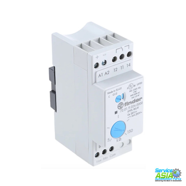 FINDER 72.01.9.024.0000 Level Monitoring Relay With SPDT Contacts, 24 V dc Supply Voltage, 1 Phase