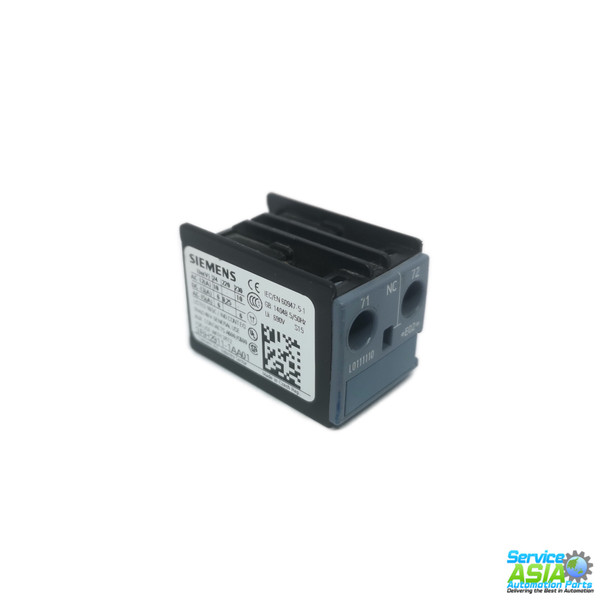 SIEMENS 3RH2911-1AA01 Auxiliary switch on the front, 1 NC Current path 1 NC Connection from top for 3RH and 3RT screw terminal 71/72