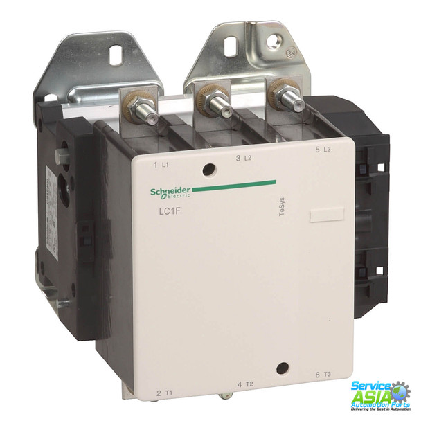 SCHNEIDER ELECTRIC LC1-F400-M7 TeSys F LC1F 3 Pole Contactor, 3NO, 200 kW, 220 V ac Coil