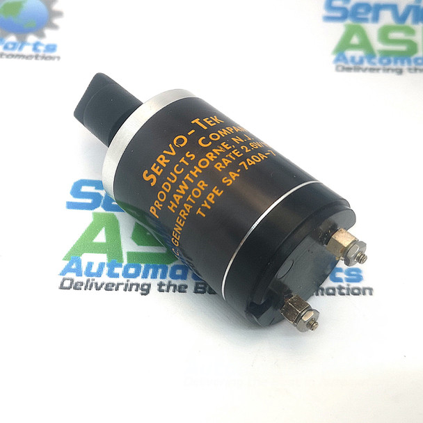 SERVO-TEK SA-740A-7 MOTOR DC TACHOMETER GENERATOR 2.6V 1000RPM