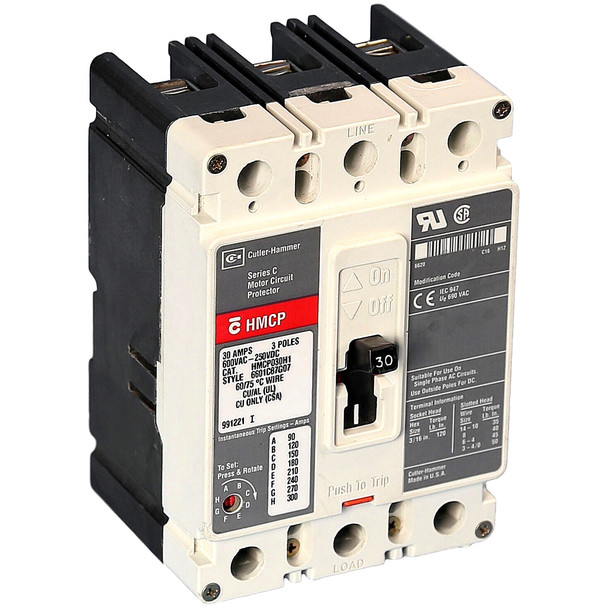 EATON / CUTLER HAMMER / WESTINGHOUSE HMCP030H1 SERIES C CIRCUIT BREAKER