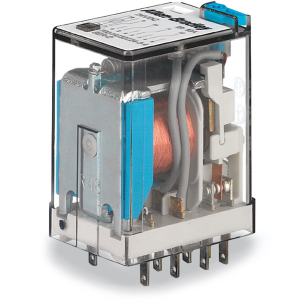 ALLEN-BRADLEY 700-HC24A2-4L GENERAL PURPOSE SQUARE BASE MINIATURE (ICE CUBE) RELAY