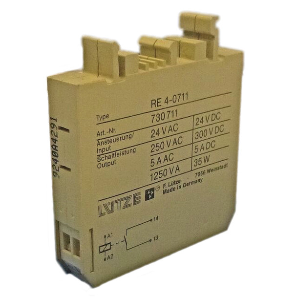 LUTZE RE4-0711 RELAY 24VAC/DC