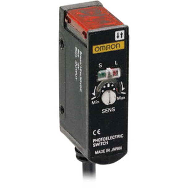OMRON E3S-AD12 PHOTOELECTRIC SENSOR DIFFUSE 700MM DC 3-WIRE NPN HORIZONTAL 2M CABLE